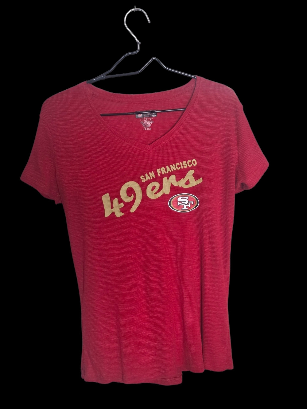 Women's Red V-Neck Tee